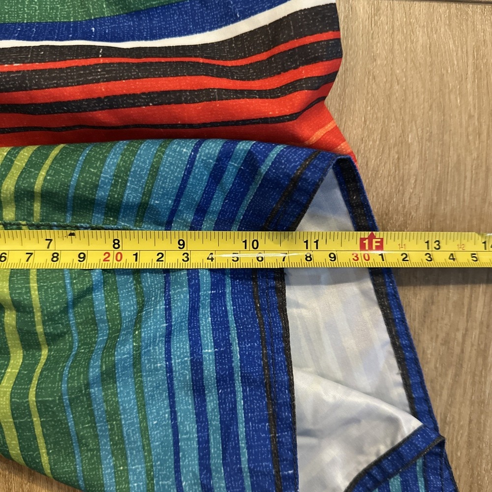 Hang Ten Board Shorts‎ Men's Size 36 Multicolored Stripe Side Pocket - Picture 10 of 10
